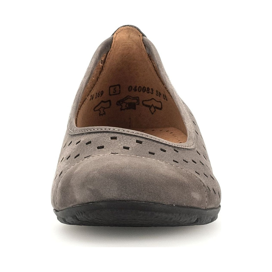 Gabor womens beige casual closed ballerinas | Vilbury London