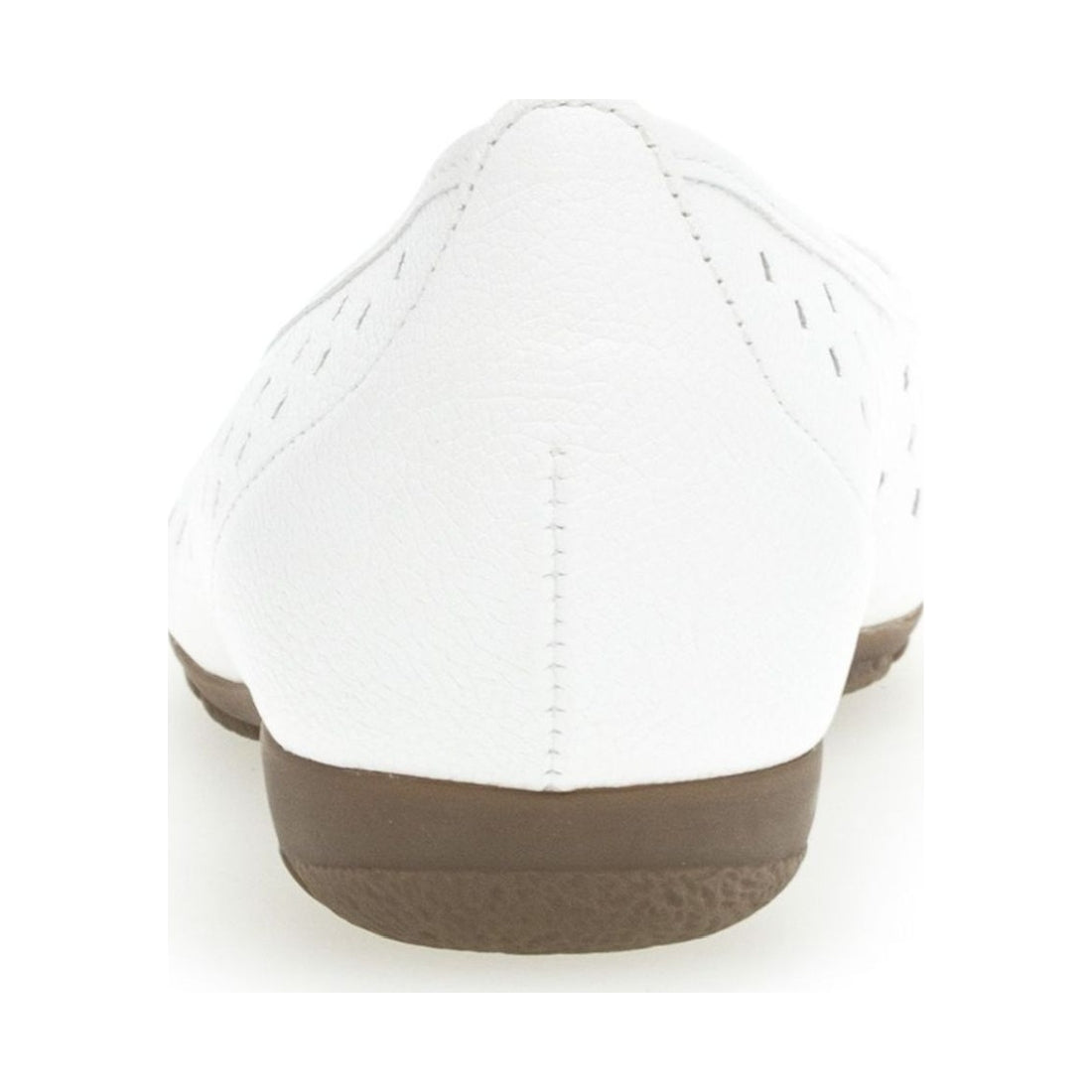 Gabor womens white casual closed ballerinas | Vilbury London