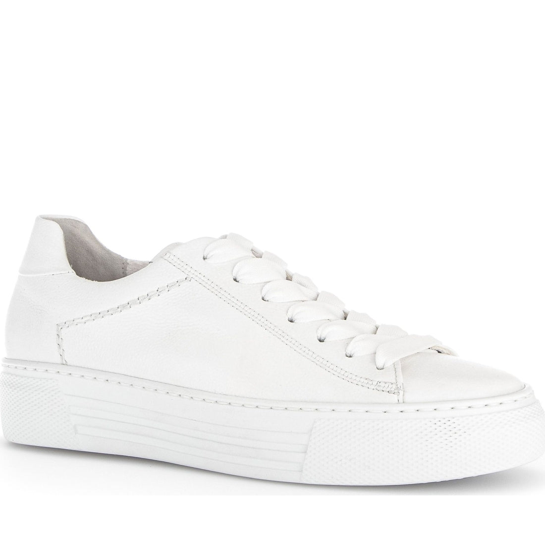 Gabor womens white leisure trainers | Vilbury London