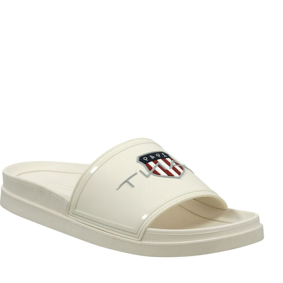 Gant mens g29 white pierbay slides | Vilbury London