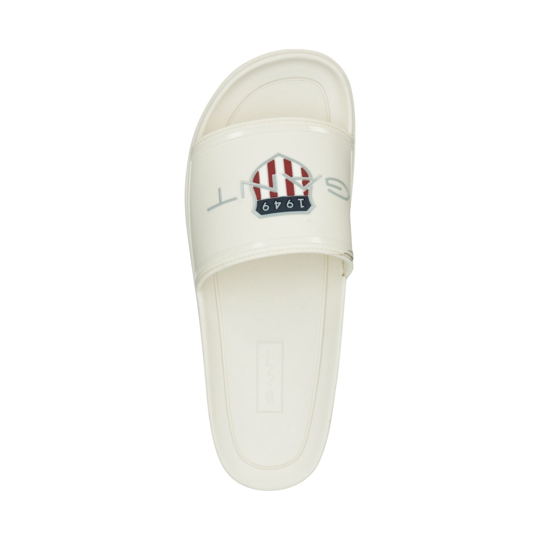 Gant mens g29 white pierbay slides | Vilbury London