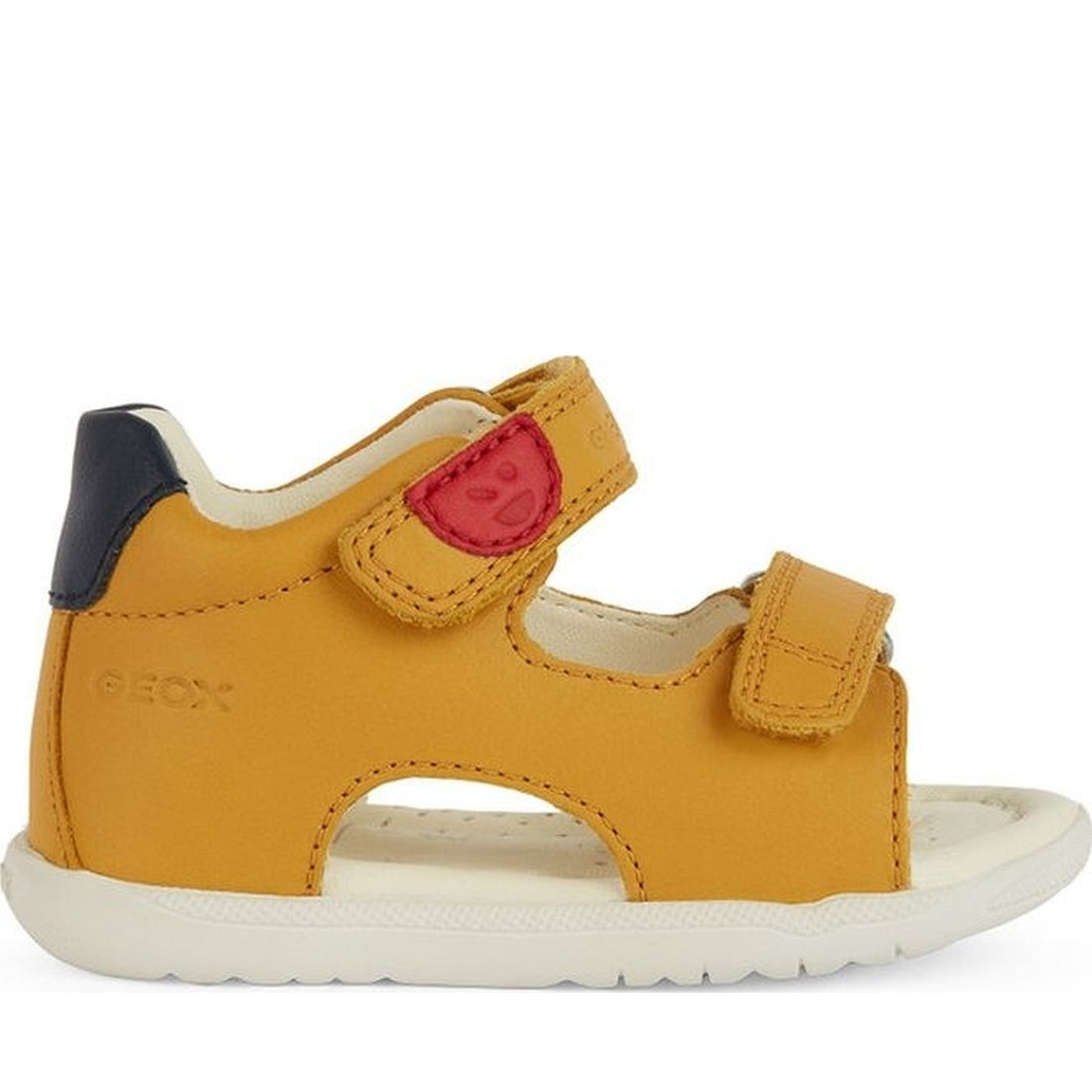 Geox boys ochreyellow, blue sandal macchia | Vilbury London