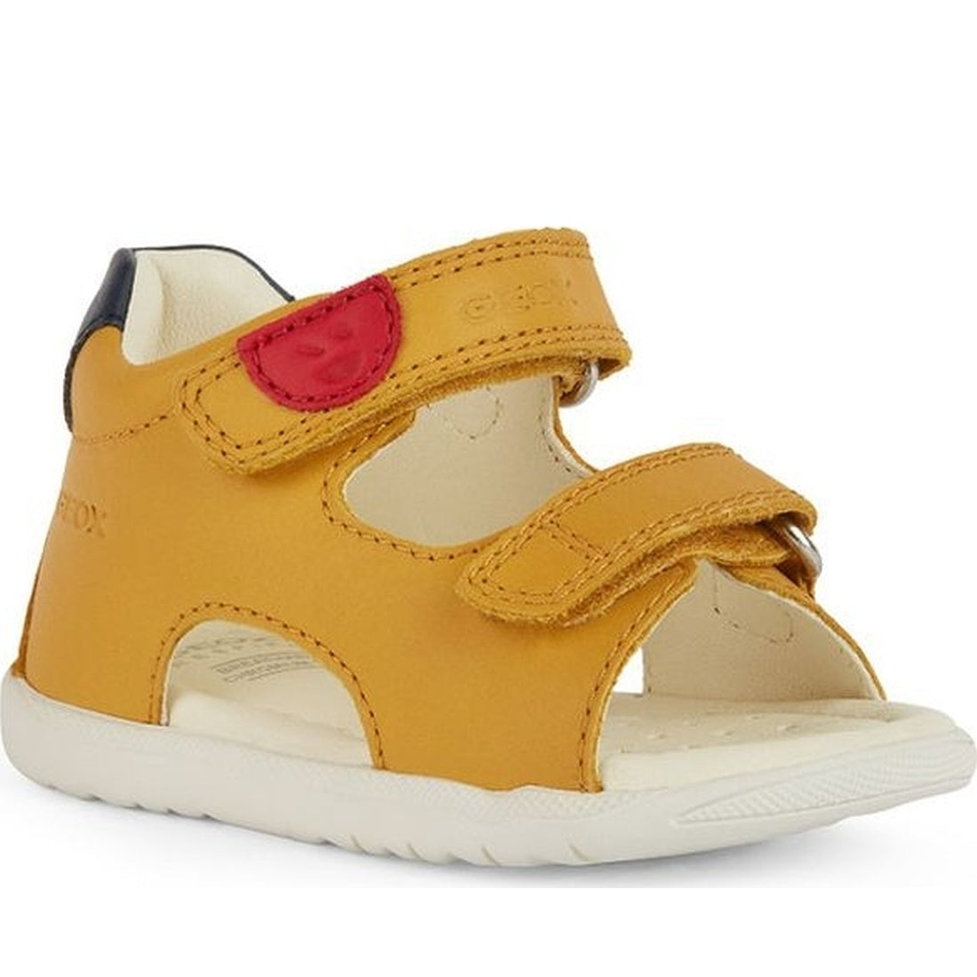 Geox boys ochreyellow, blue sandal macchia | Vilbury London