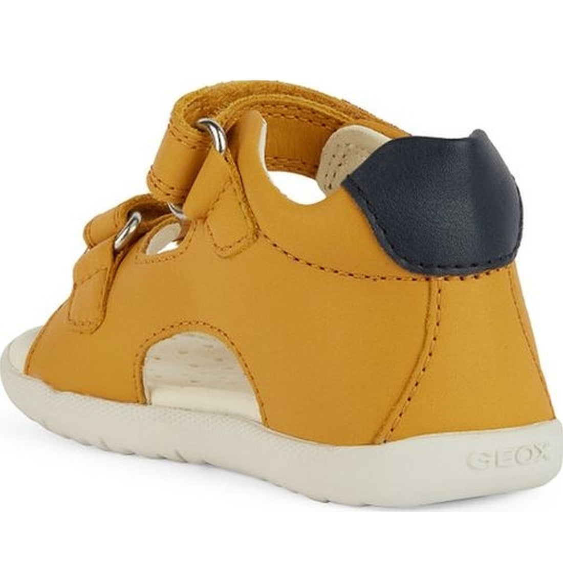 Geox boys ochreyellow, blue sandal macchia | Vilbury London