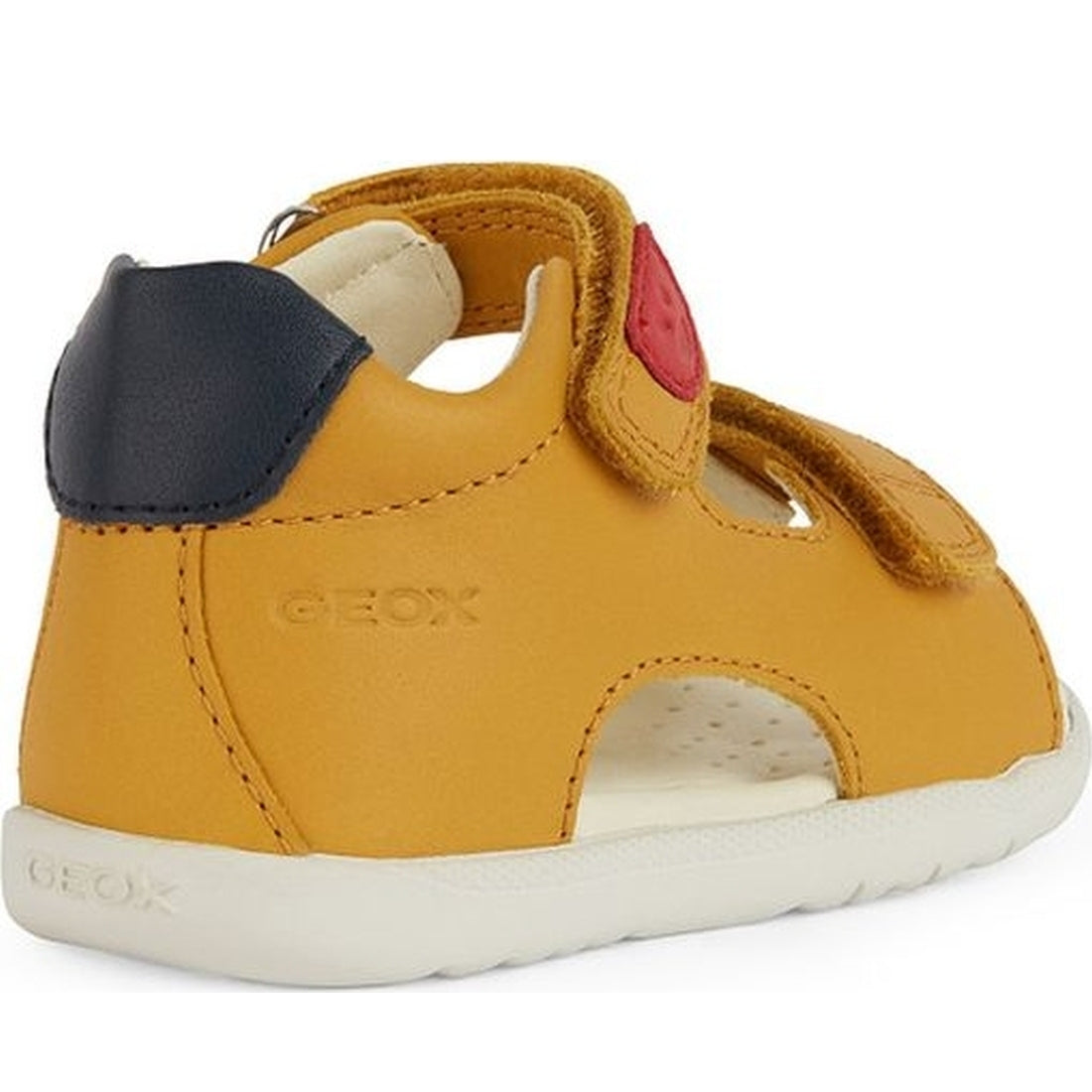 Geox boys ochreyellow, blue sandal macchia | Vilbury London