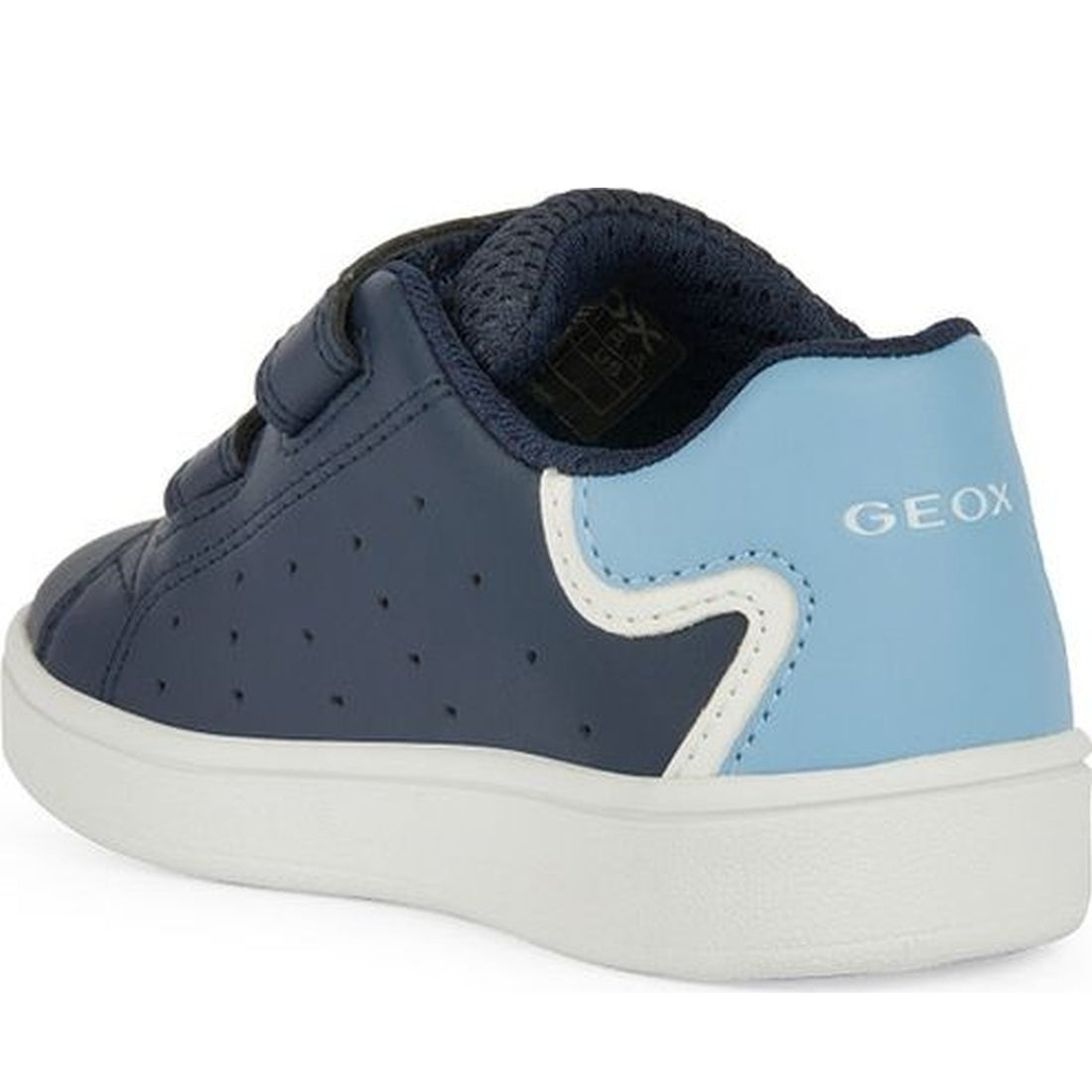 Geox boys navy, lt jeans eclyper sneakers | Vilbury London