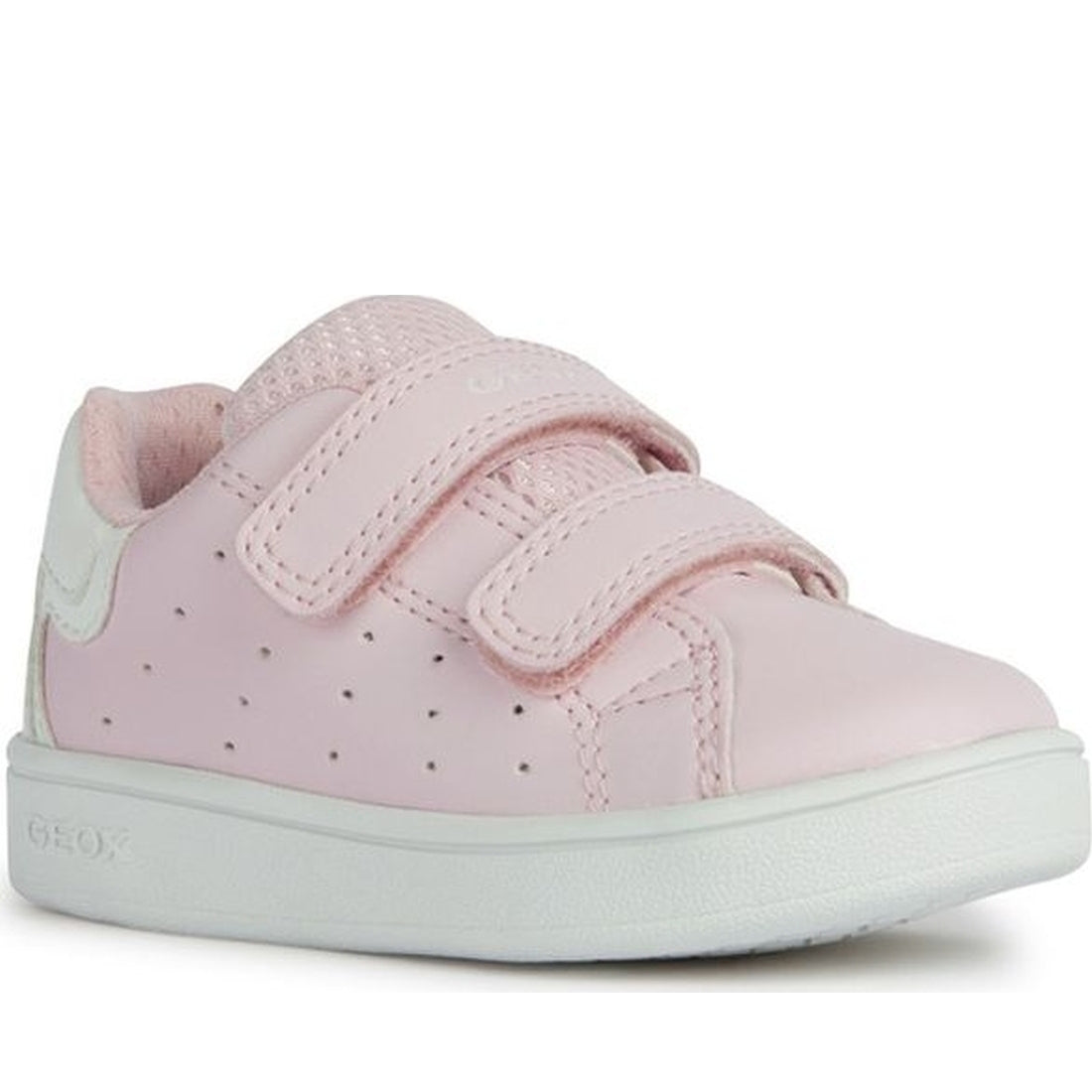 Geox girls lt pink, white eclyper sneakers | Vilbury London