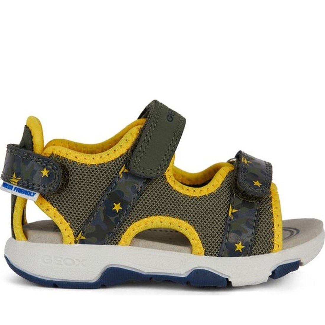 Geox boys military, yellow sandal multy | Vilbury London