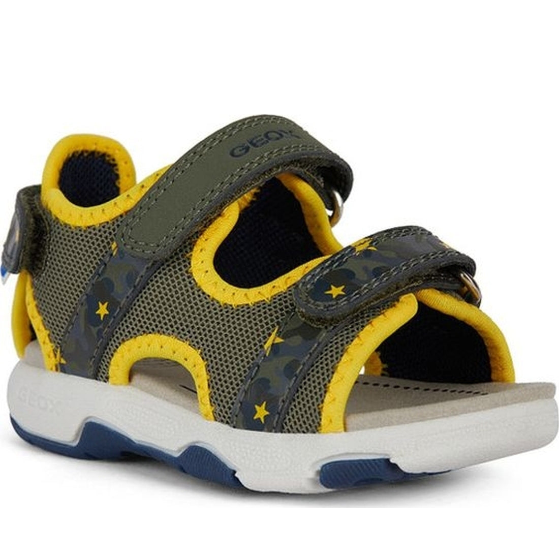 Geox boys military, yellow sandal multy | Vilbury London