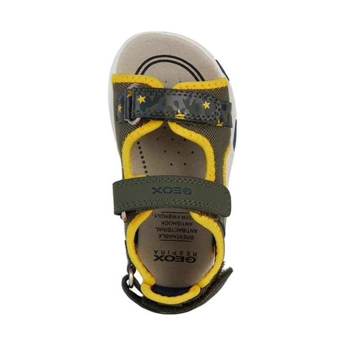 Geox boys military, yellow sandal multy | Vilbury London