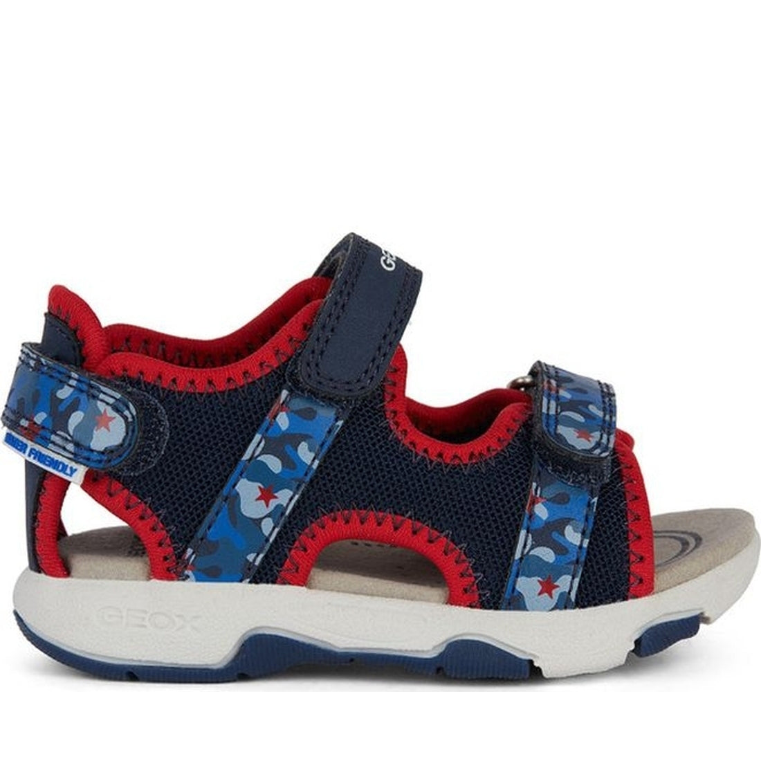 Geox boys navy, red sandal multy | Vilbury London