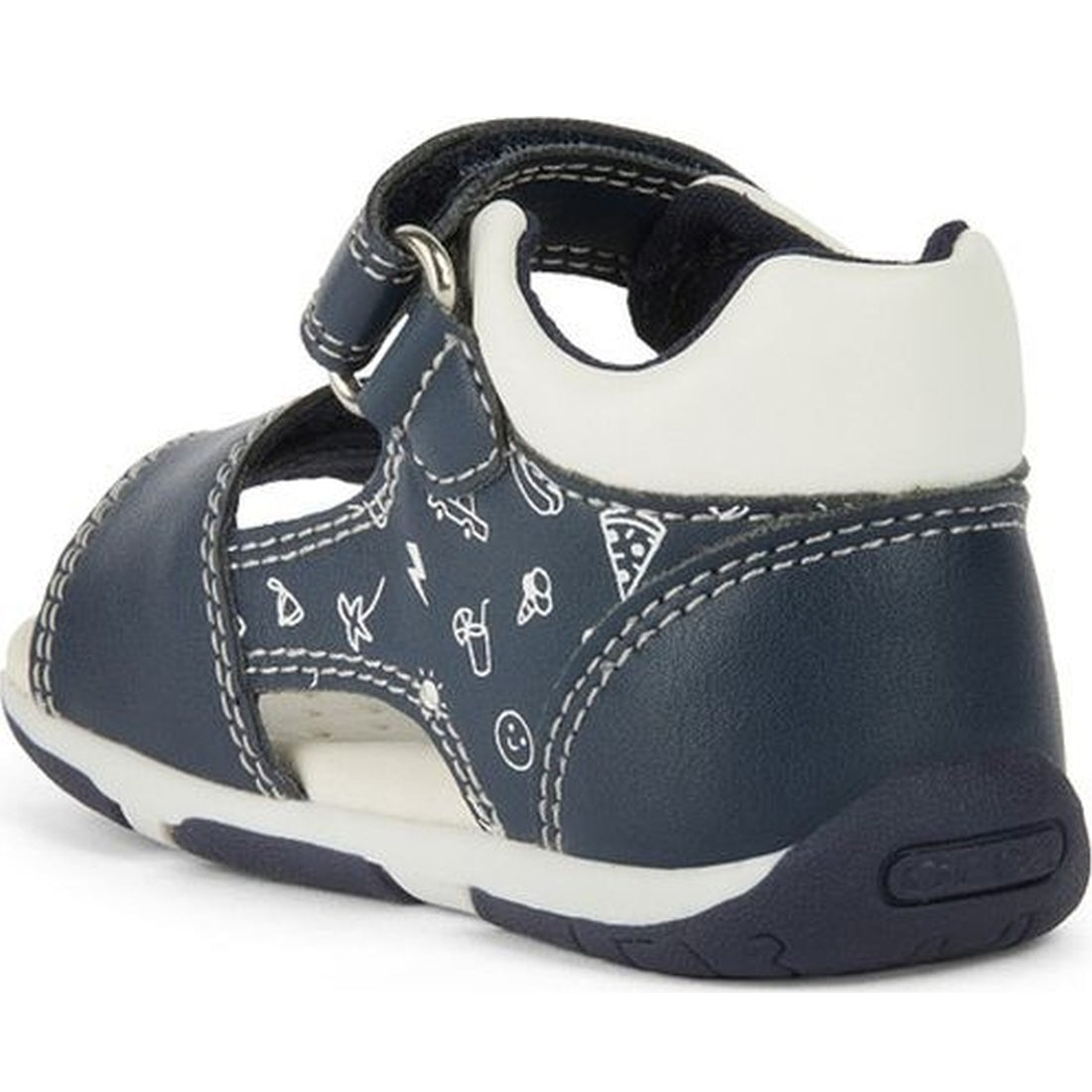 Geox boys navy, red sandal tapuz | Vilbury London