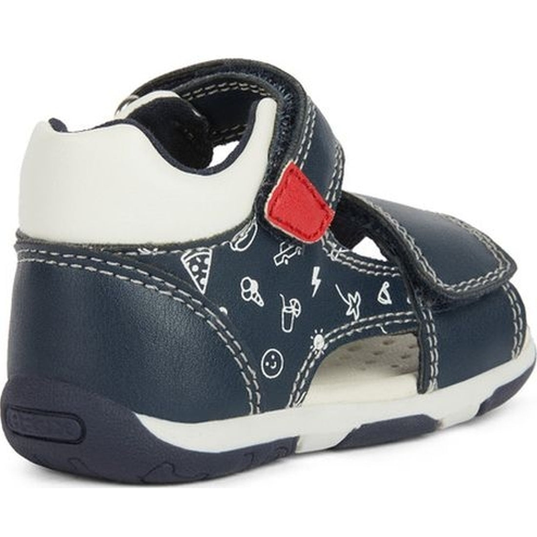 Geox boys navy, red sandal tapuz | Vilbury London