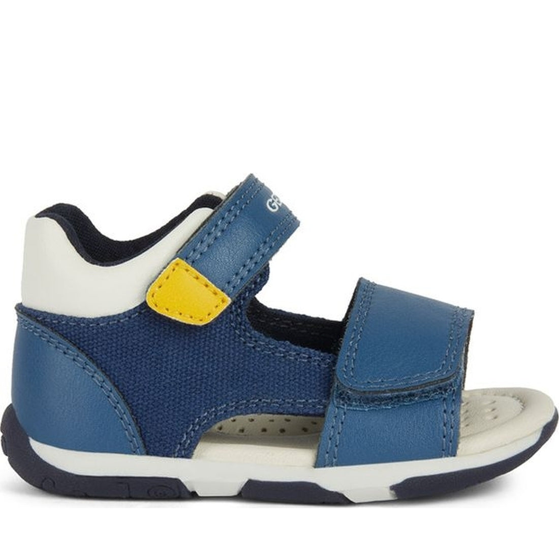 Geox boys avio, dk yellow sandal tapuz | Vilbury London