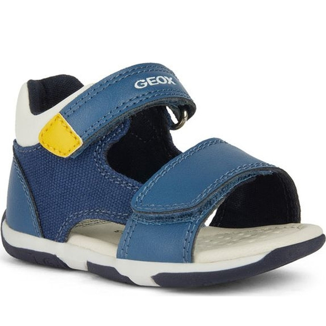 Geox boys avio, dk yellow sandal tapuz | Vilbury London