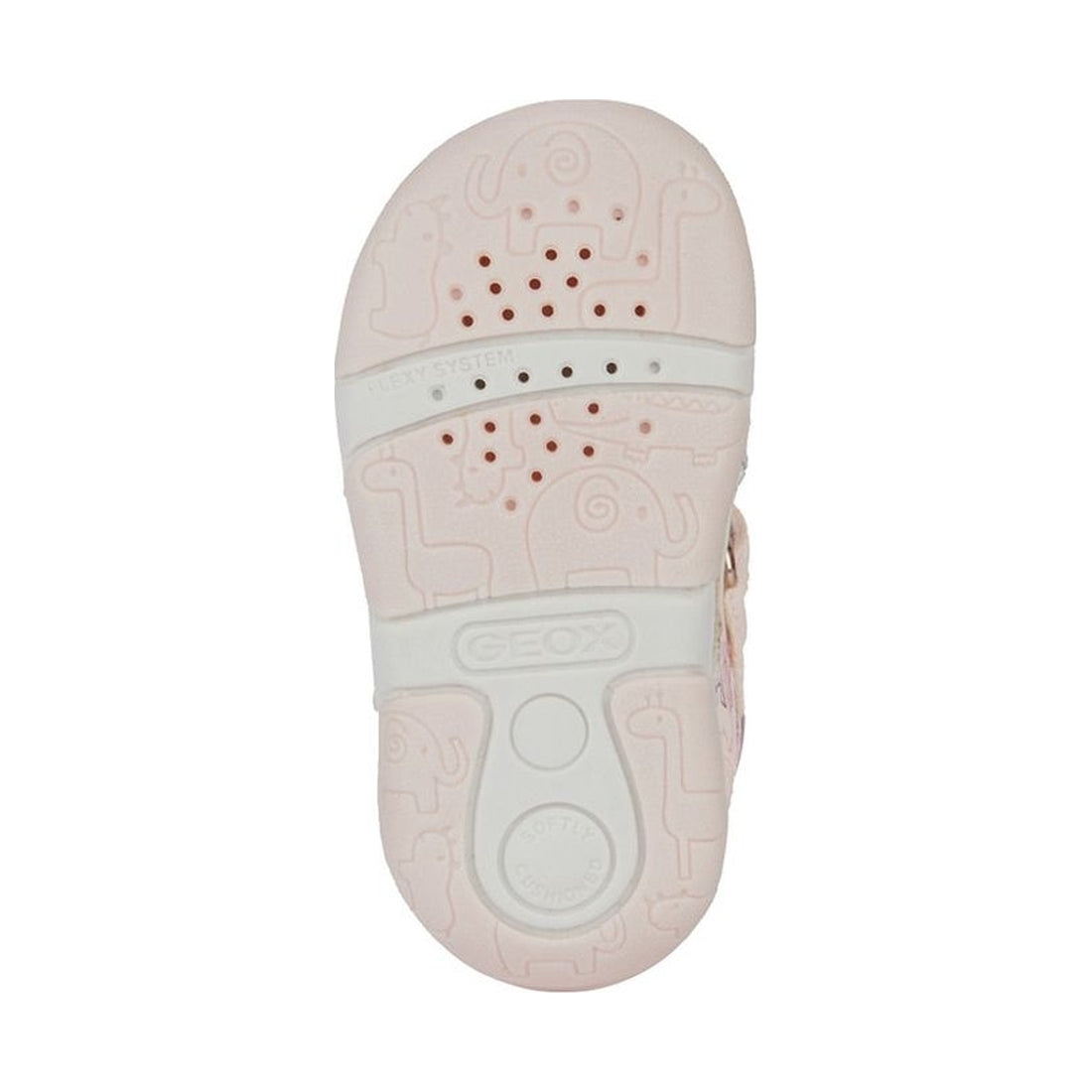 Geox girls pink, multicolour sandal tapuz | Vilbury London