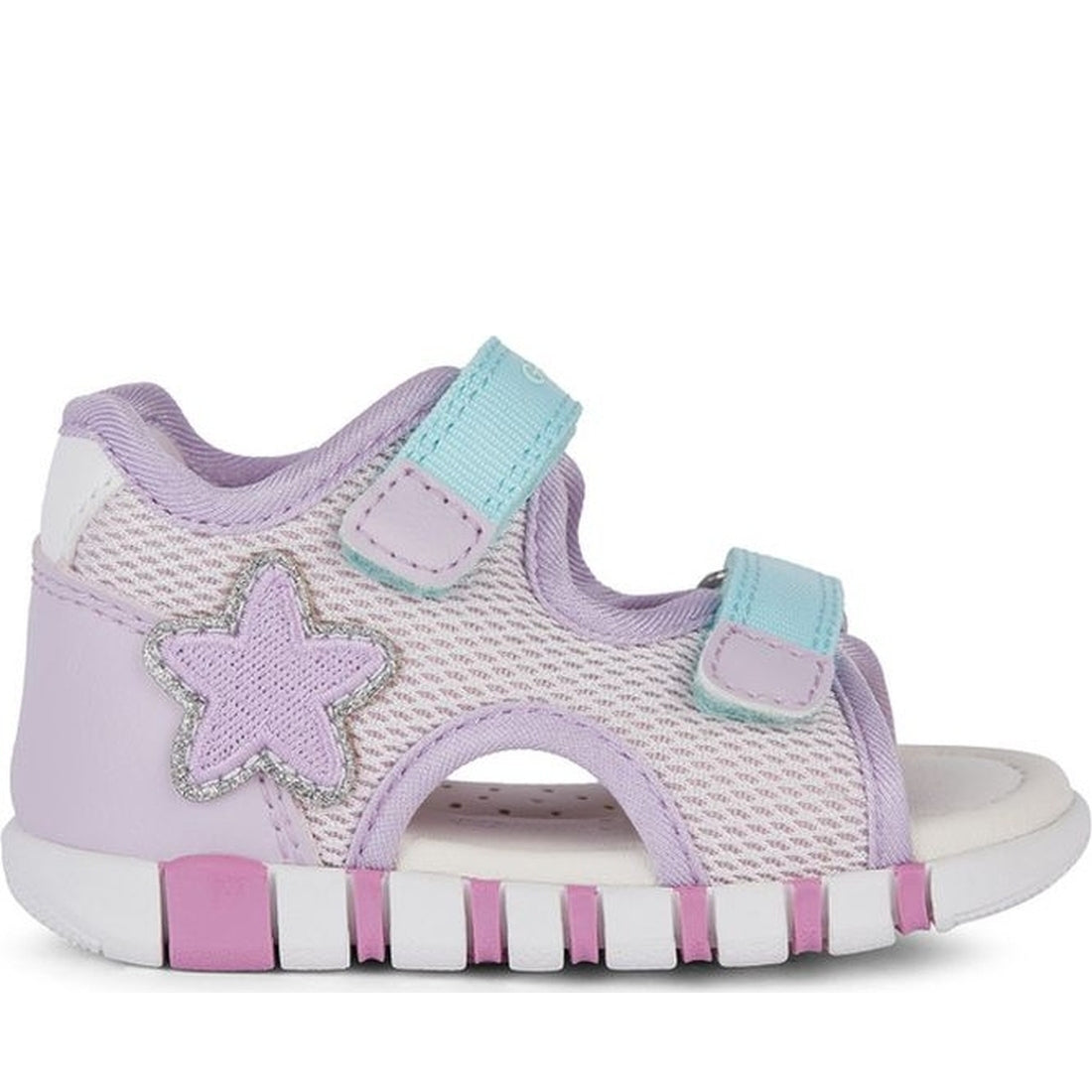 Geox girls pink, lilac sandal iupidoo | Vilbury London