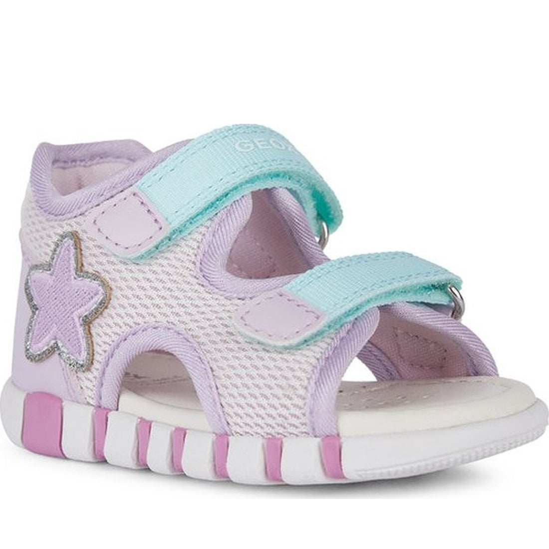 Geox girls pink, lilac sandal iupidoo | Vilbury London