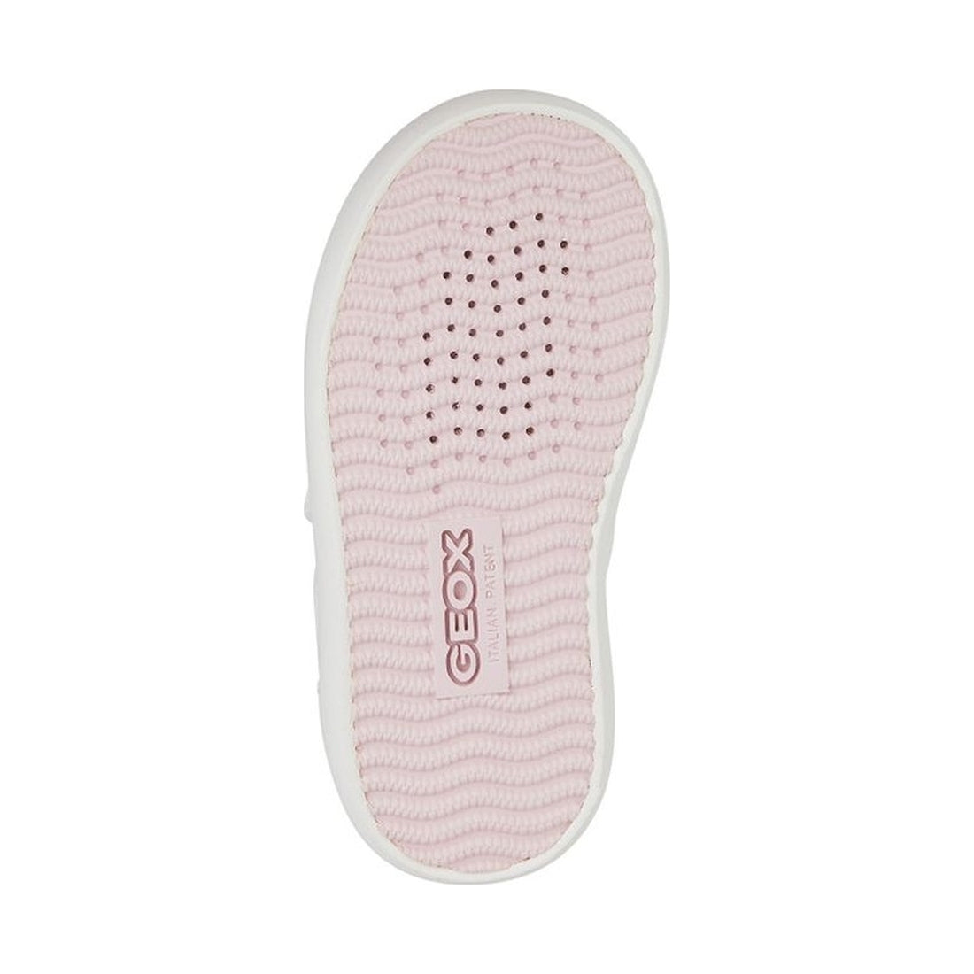 Geox girls white, pink gisli sneakers | Vilbury London