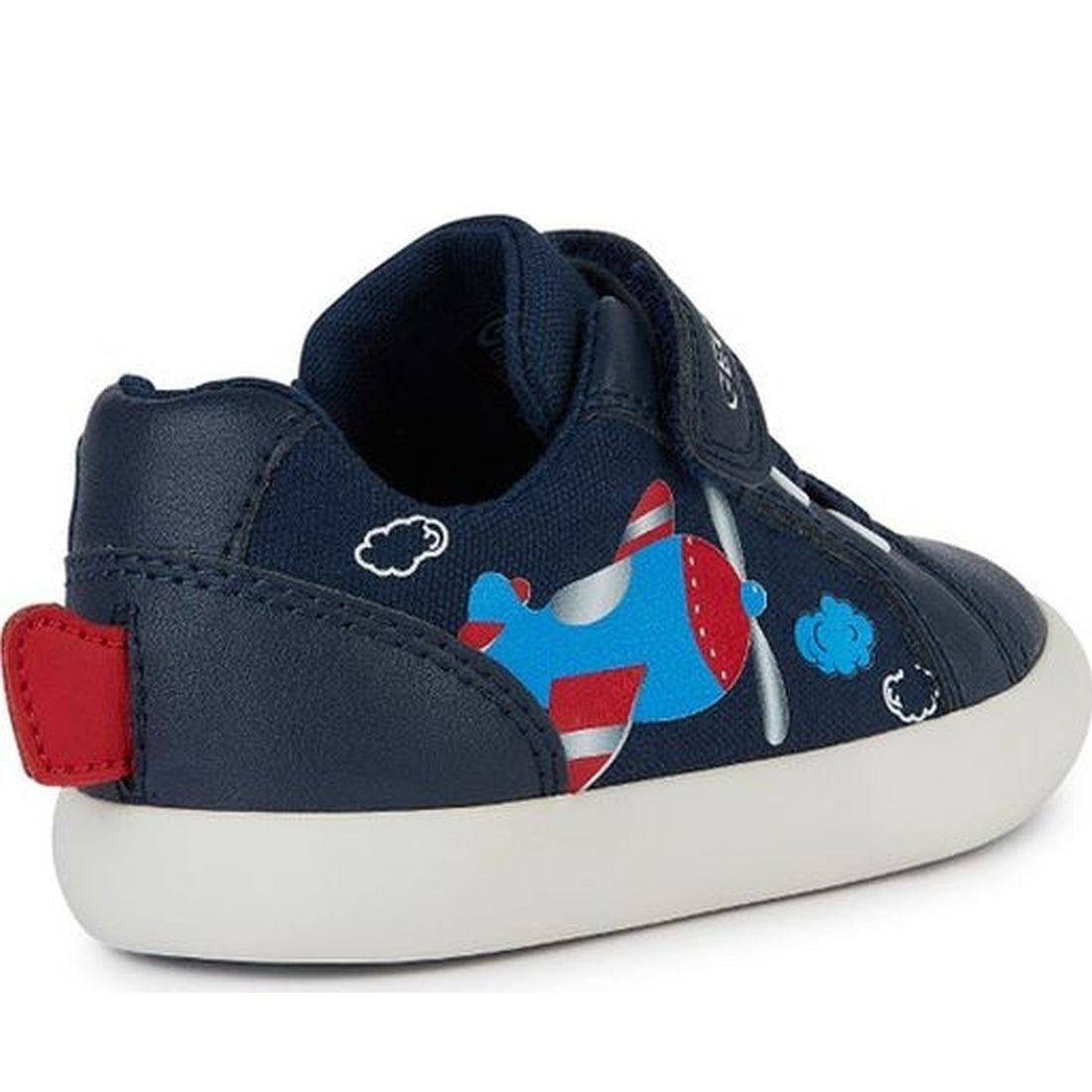 Geox boys navy, red gisli sneakers | Vilbury London