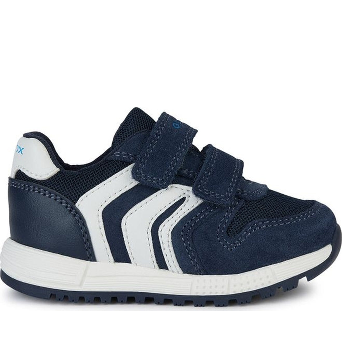 Geox boys navy, white alben sneakers | Vilbury London