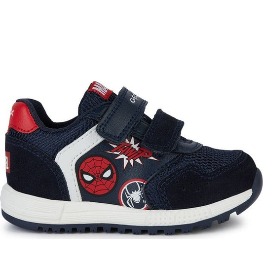 Geox boys navy, red alben sneakers | Vilbury London