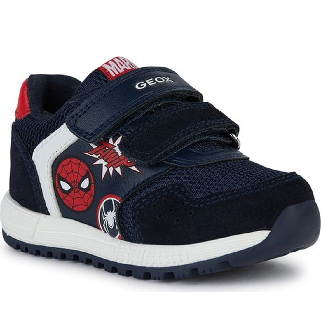 Geox boys navy, red alben sneakers | Vilbury London