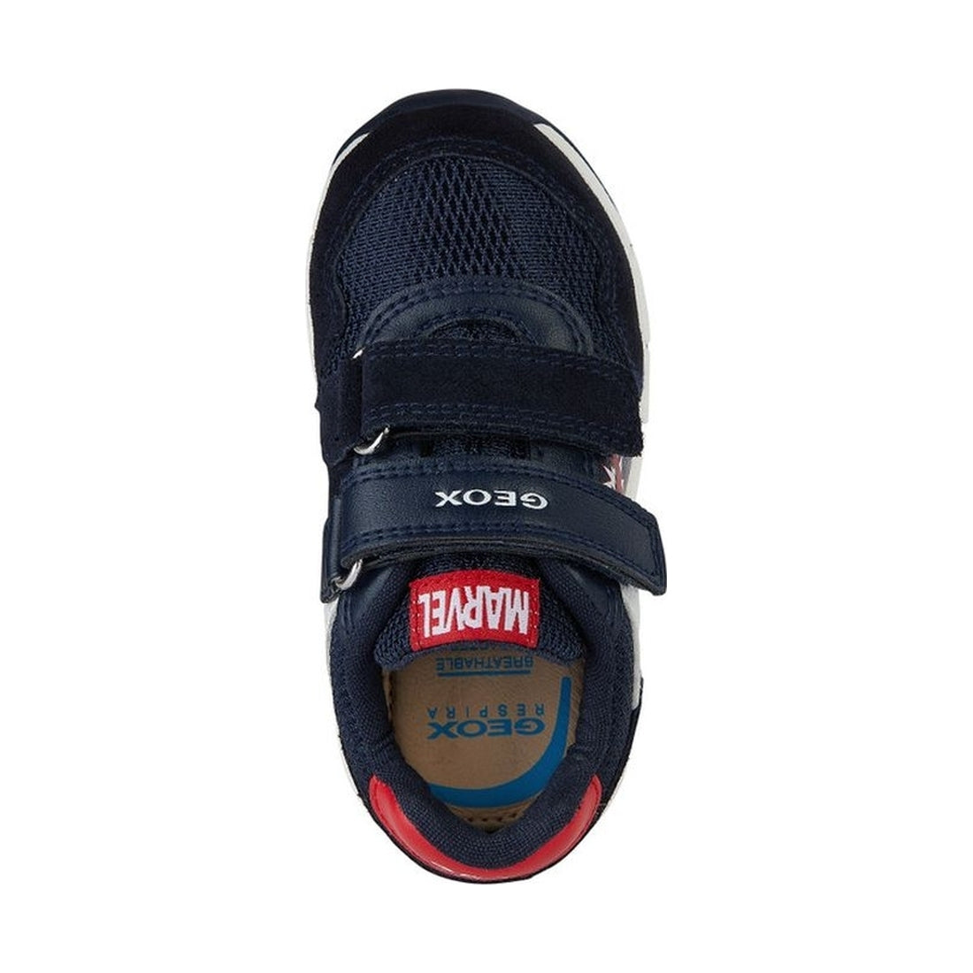 Geox boys navy, red alben sneakers | Vilbury London