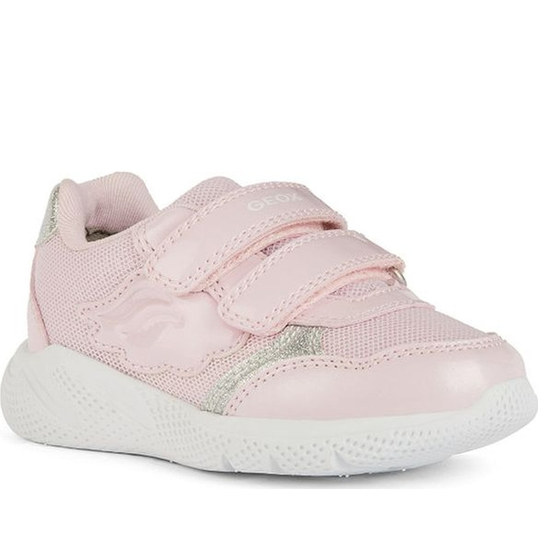 Geox girls pink sprintye sneakers | Vilbury London