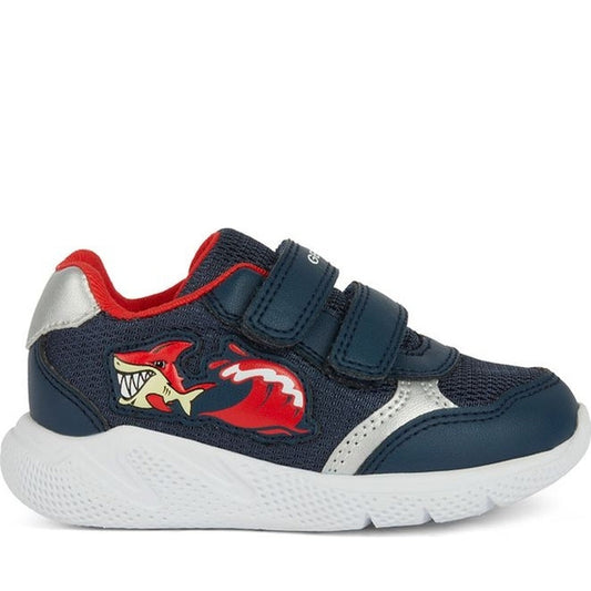 Geox boys navy, red sprintye sneakers | Vilbury London