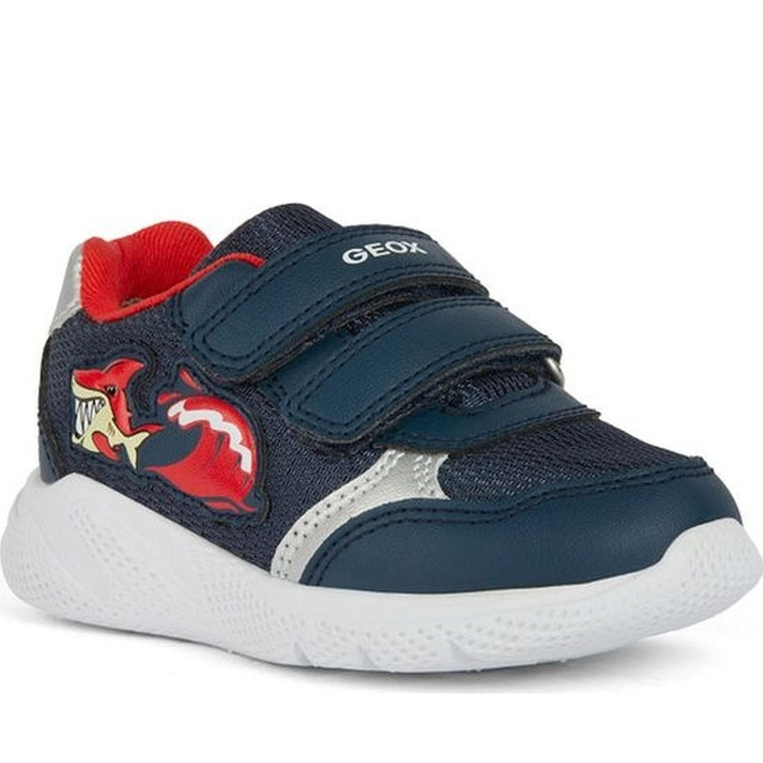 Geox boys navy, red sprintye sneakers | Vilbury London