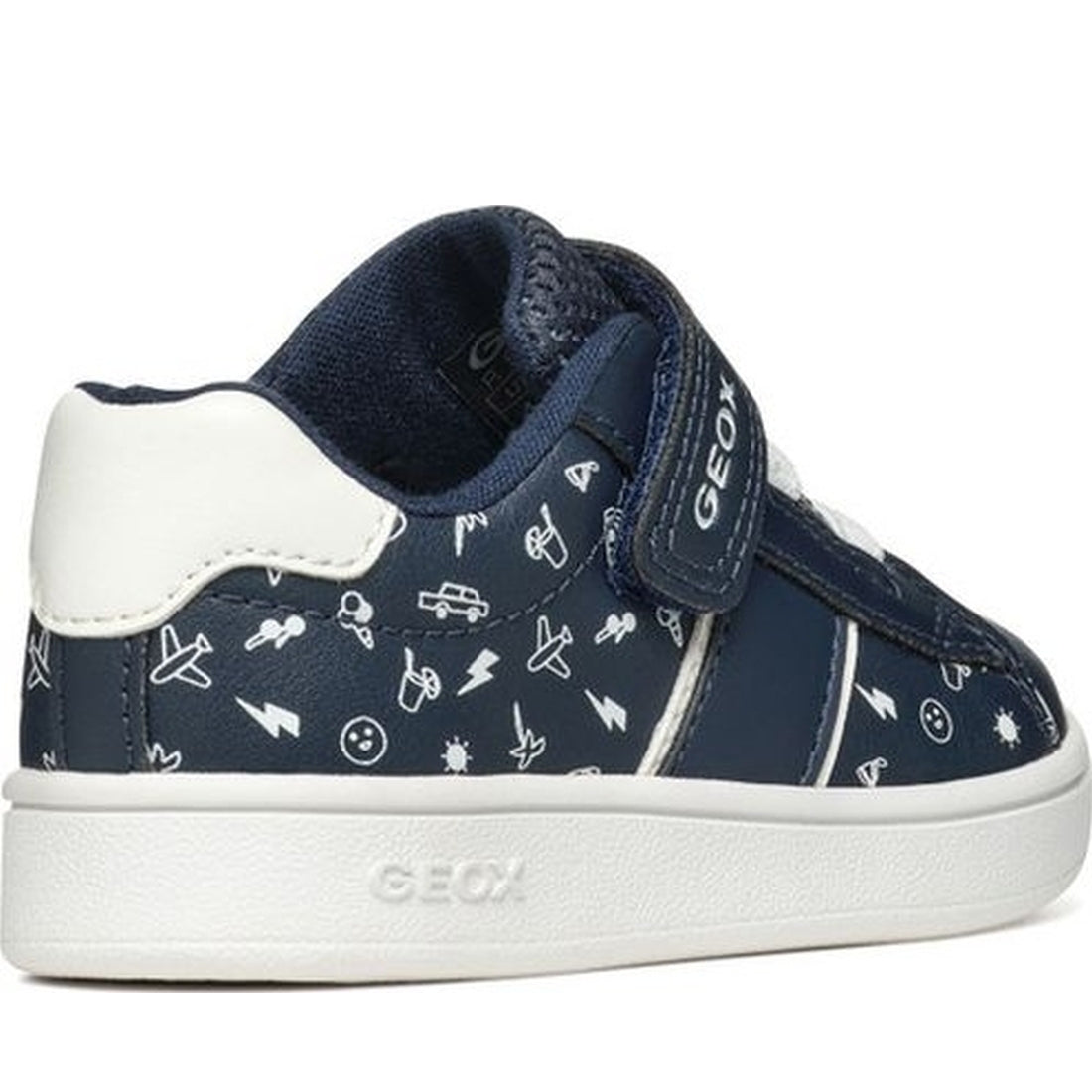 Geox boys navy, white eclyper sneakers | Vilbury London