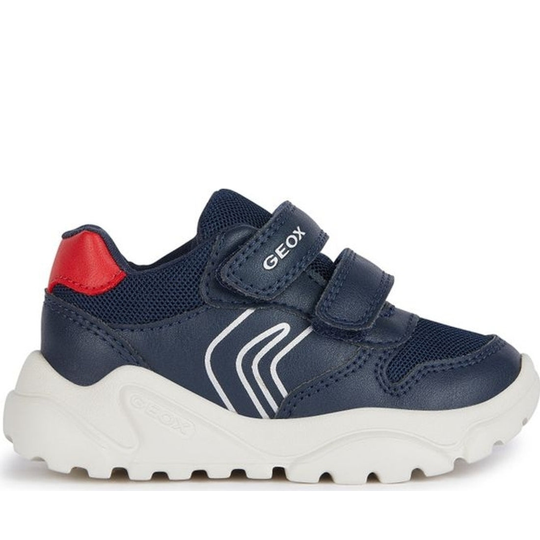 Geox boys navy, red ciufciuf sneakers | Vilbury London