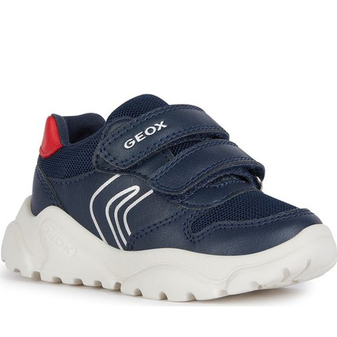 Geox boys navy, red ciufciuf sneakers | Vilbury London