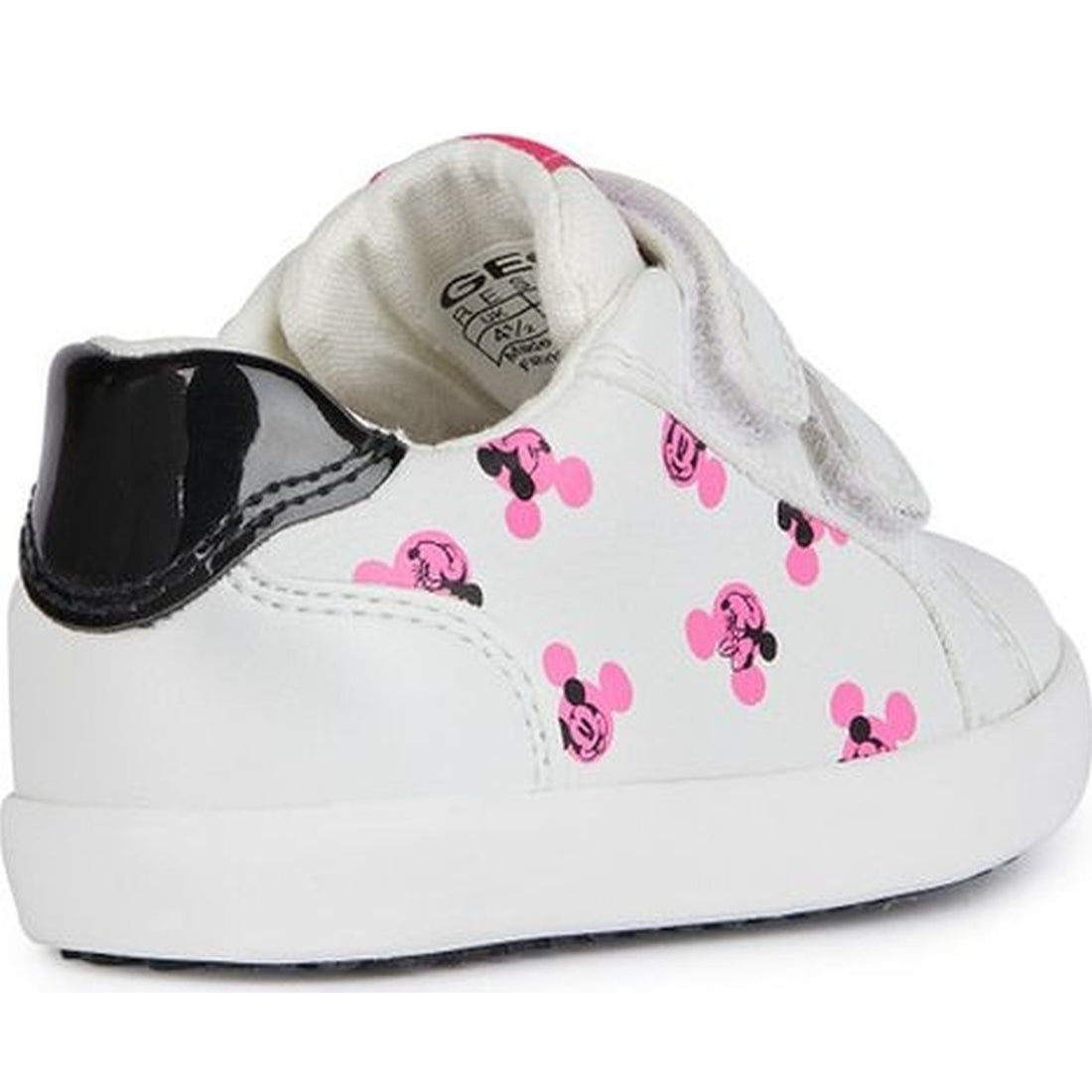 Geox girls white, fluofuchsia kilwi sneakers | Vilbury London