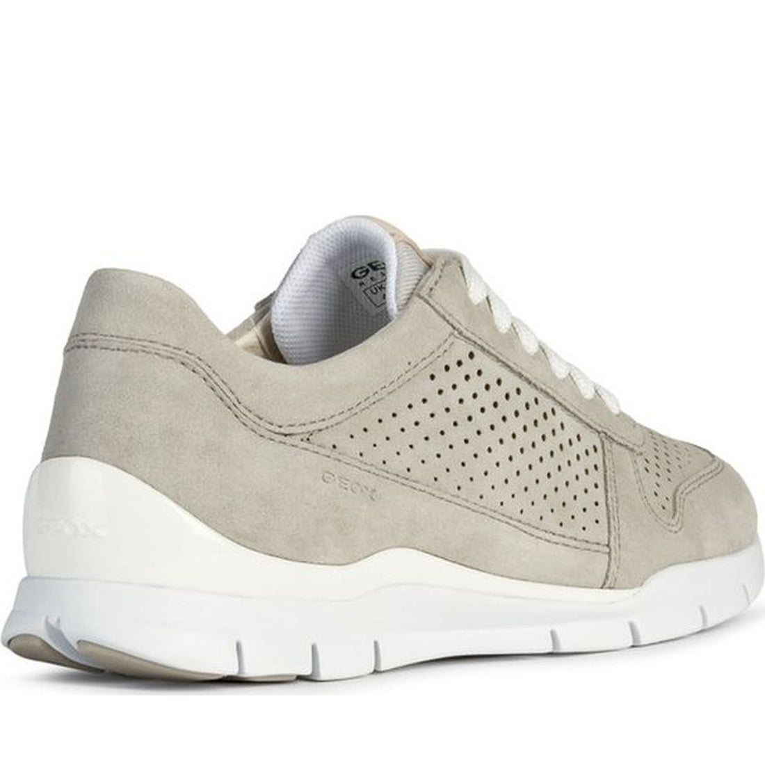 Geox womens light grey sukie sneakers | Vilbury London