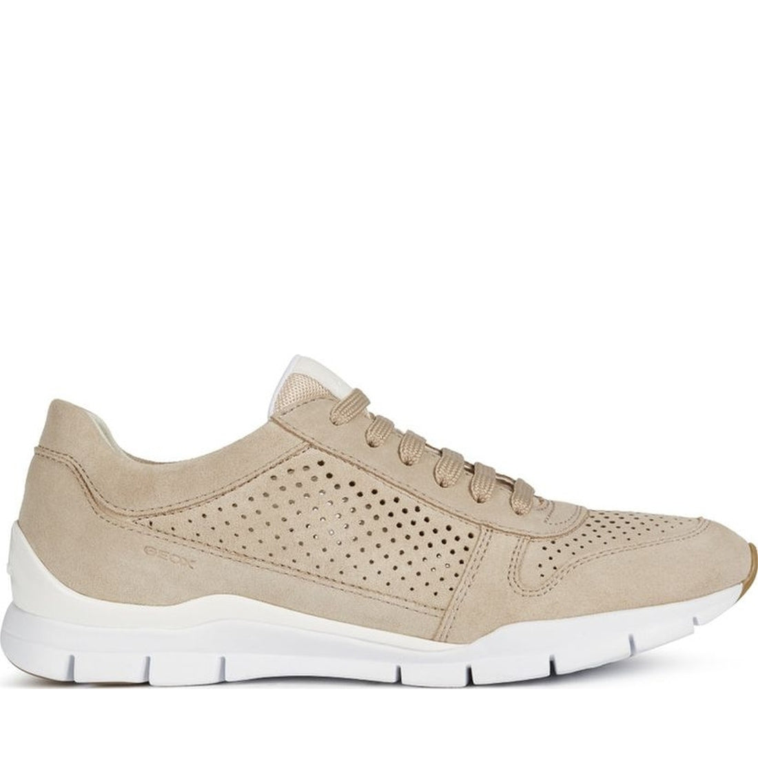 Geox womens lt taupe sukie sneakers | Vilbury London