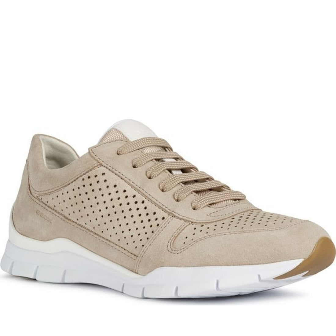 Geox womens lt taupe sukie sneakers | Vilbury London