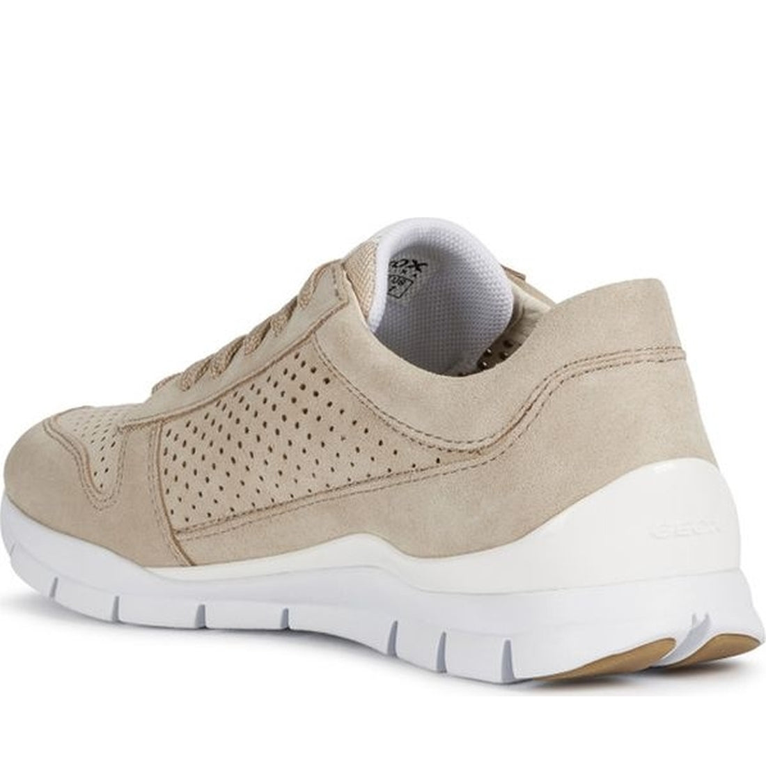 Geox womens lt taupe sukie sneakers | Vilbury London