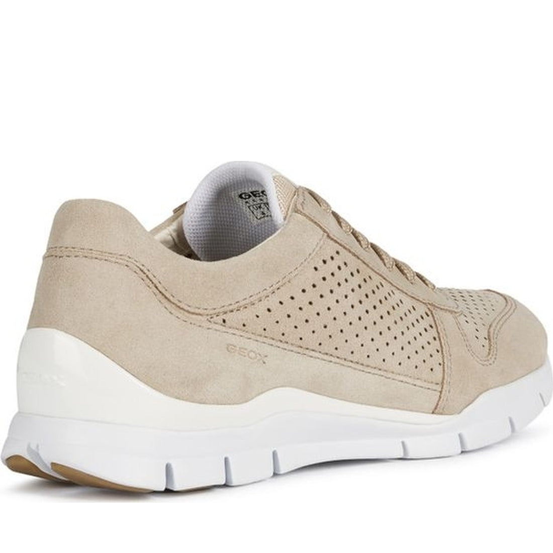 Geox womens lt taupe sukie sneakers | Vilbury London