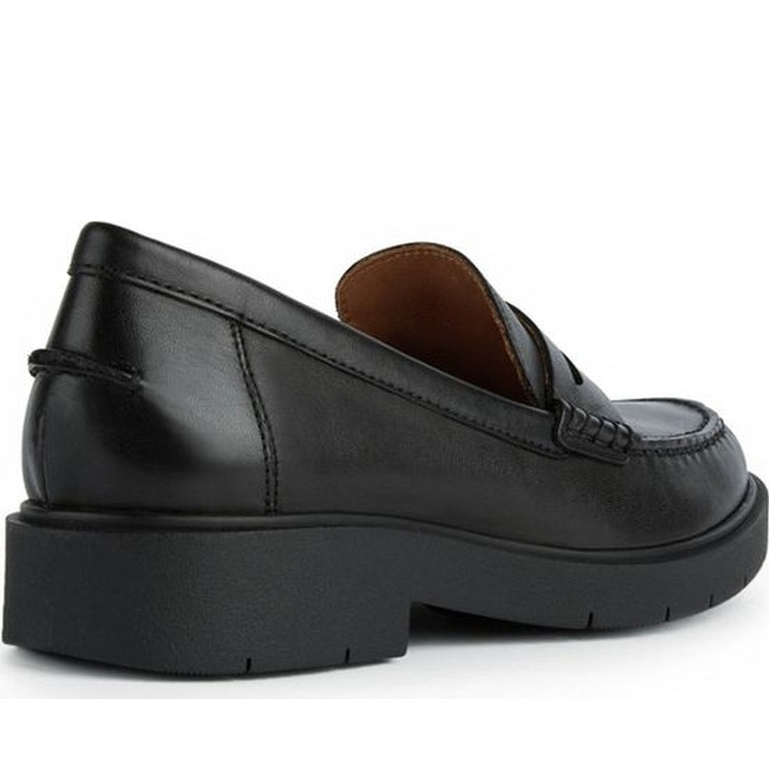 Geox womens black spherica ec1 moccasins | Vilbury London