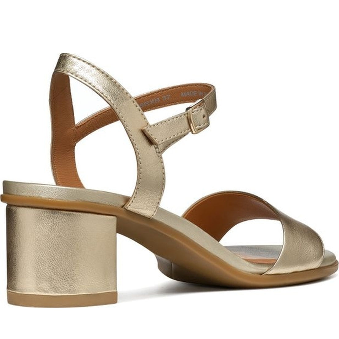 Geox womens lt gold aurely 50 sandals | Vilbury London