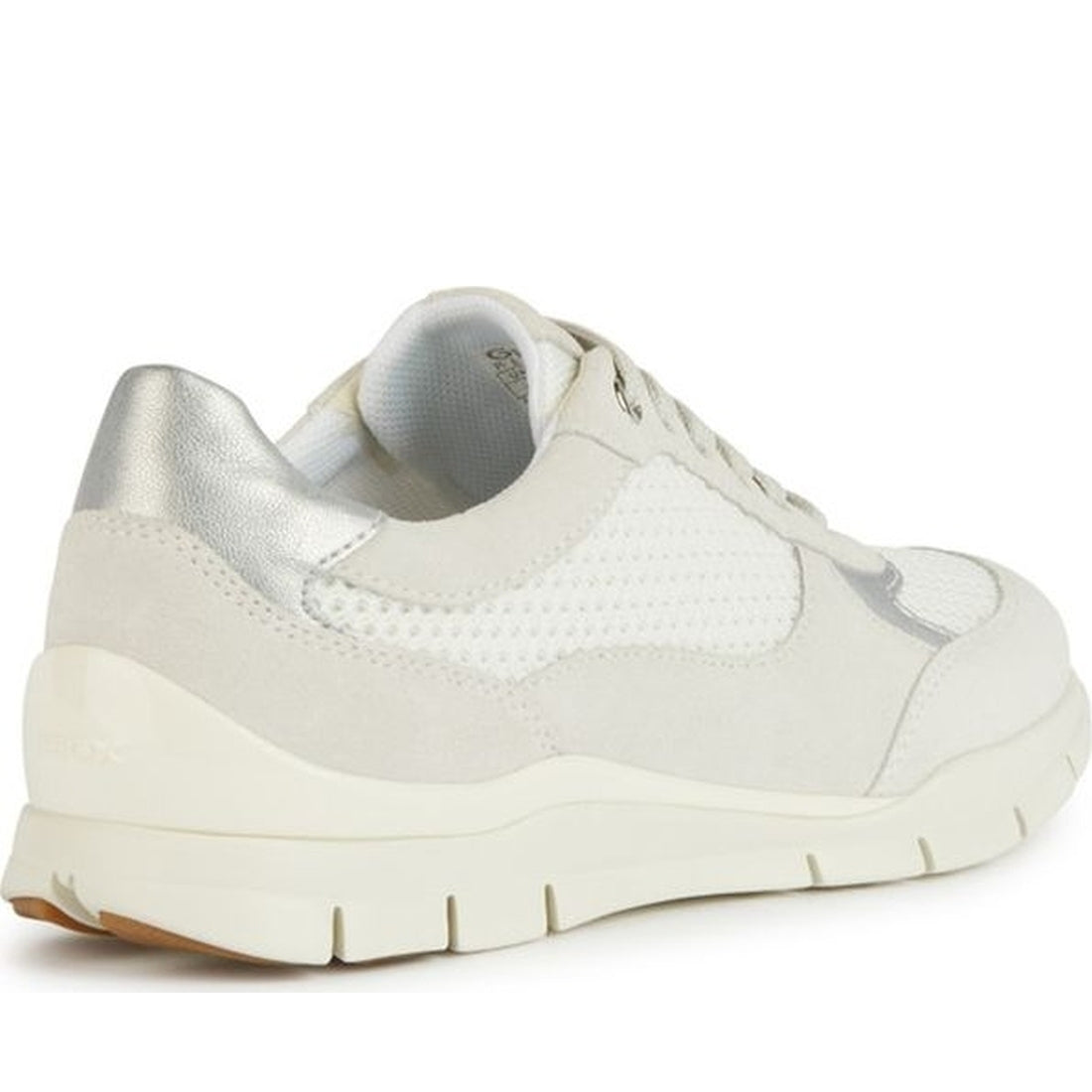 Geox womens off white, white sukie sneakers | Vilbury London