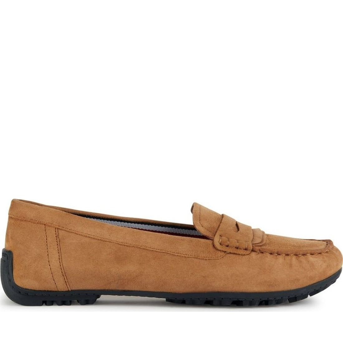 Geox womens camel kosmopolis grip moccasins | Vilbury London