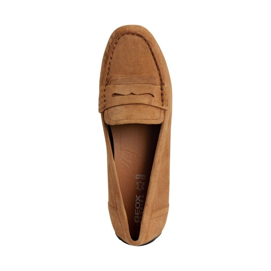 Geox womens camel kosmopolis grip moccasins | Vilbury London