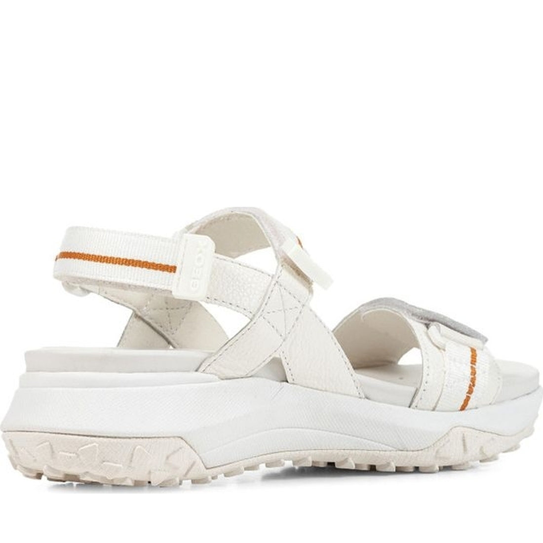 Geox womens white sorapis grip sandals | Vilbury London