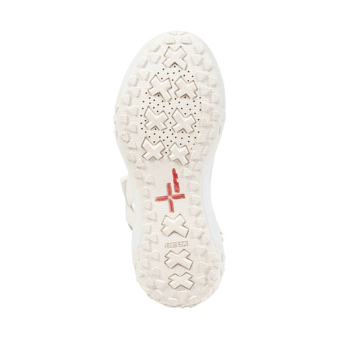 Geox womens white sorapis grip sandals | Vilbury London