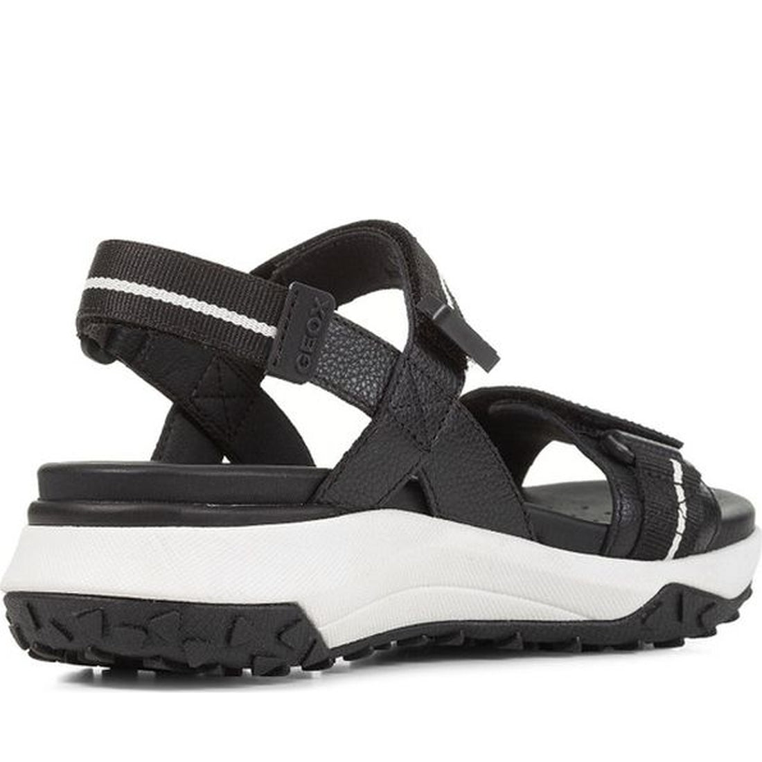 Geox womens black sorapis grip sandals | Vilbury London