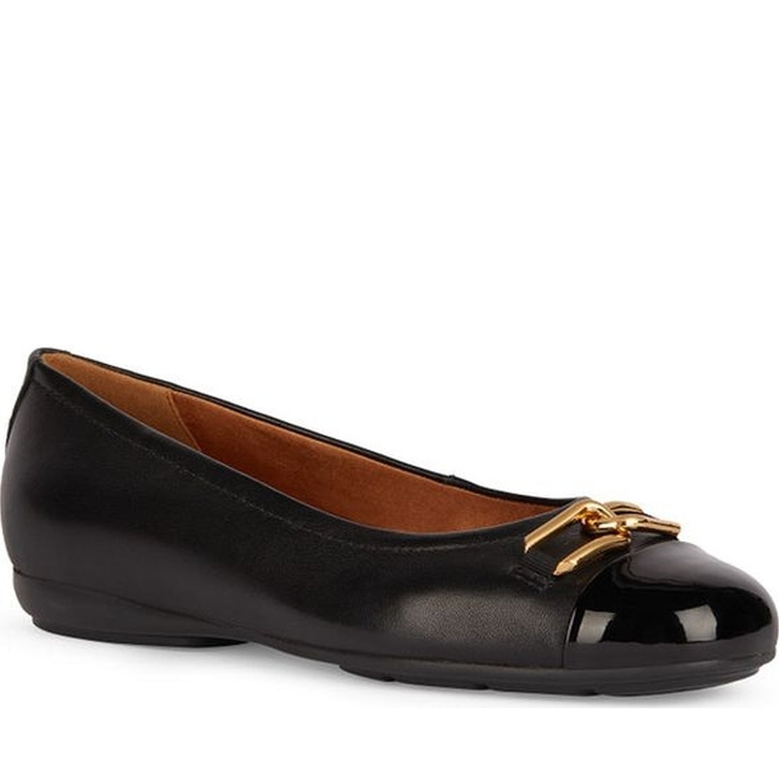 Geox womens black annytah ballerina | Vilbury London