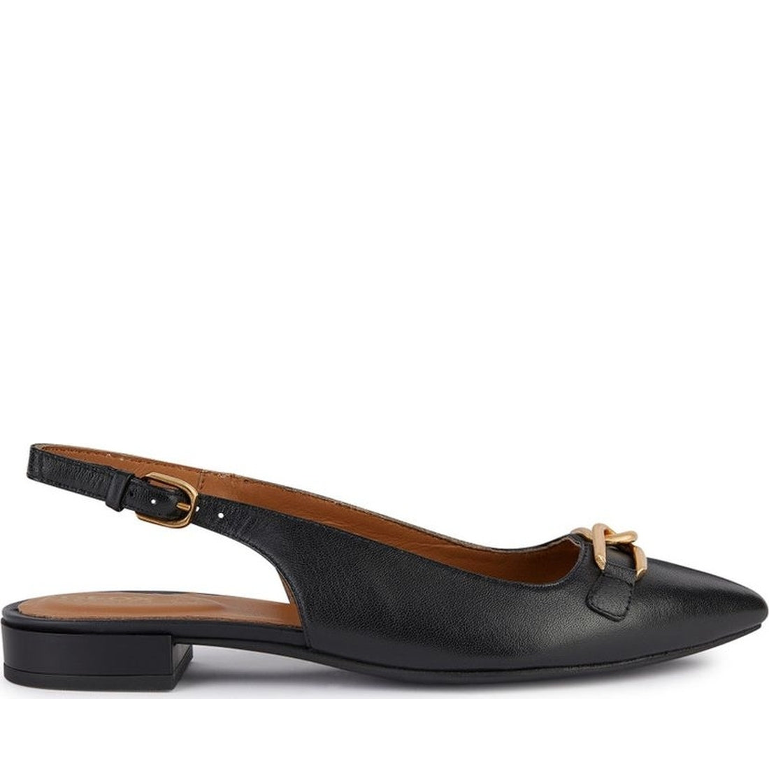 Geox womens black charyssa ballerina | Vilbury London